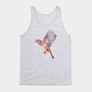 Magical House Sparrow painting (no background) Tank Top